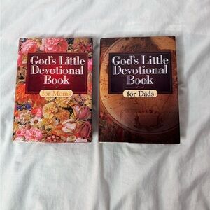 God’s Little Devotional Book - for Moms - for Dads (set of 2) with dust jackets